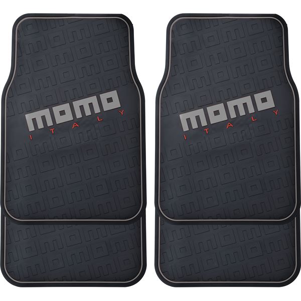 4 tapis universels Momo noir/gris