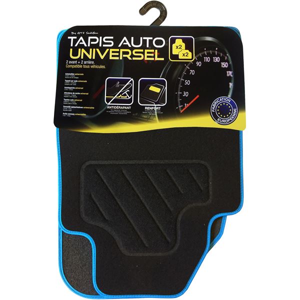 4 tapis moquette universel