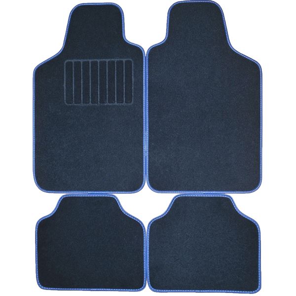 TAPIS MOQUETTE GRACE  BLEU X4