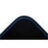 4 tapis de voiture moquette universels ganse bicolore bleu