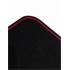 4 tapis de voiture moquette universels ganse bicolore rouge