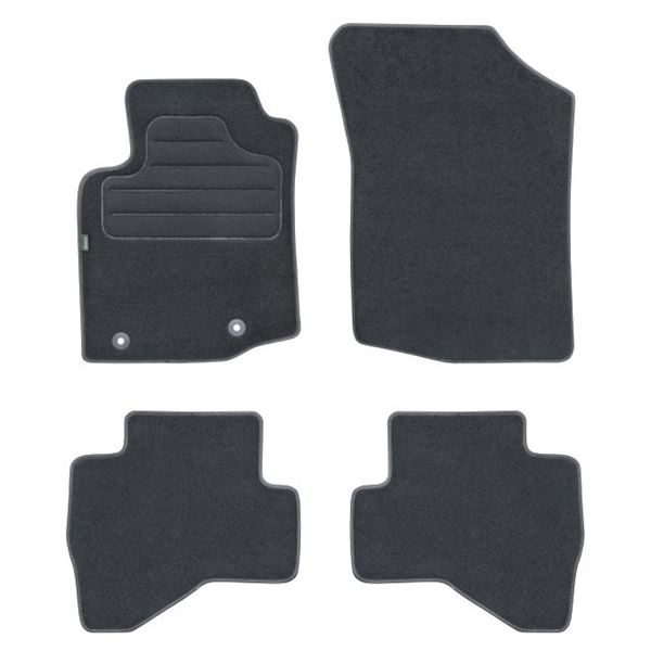 4 tapis SUR MESURE pour Citroën C1 II, Peugeot 108 & Toyota Aygo II Feu Vert