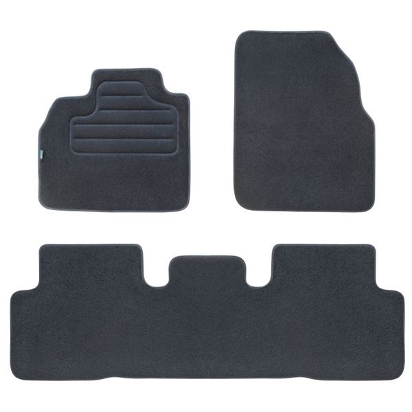3 tapis avec pont SUR MESURE pour Renault Scénic version 2 Feu Vert