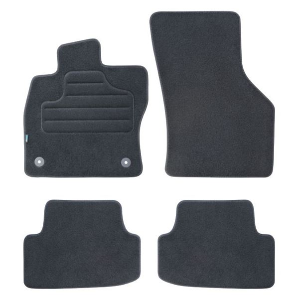 4 tapis SUR MESURE pour Volkswagen Golf 7 et Seat Leon III Feu Vert