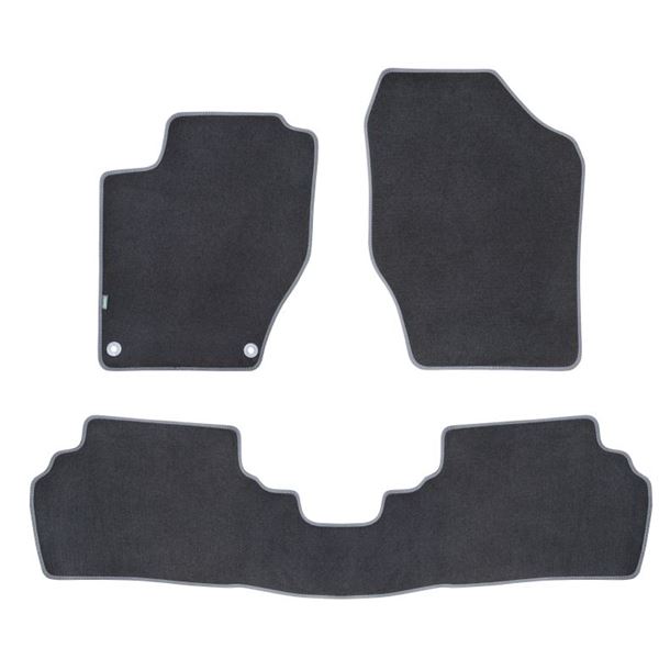 3 tapis avec pont SUR MESURE pour Citroën C4 version 2 & DS4 Feu Vert Premium