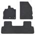 Jeu de tapis sur mesure moquette tuftée noire pour Renault Scenic III Feu Vert Premium