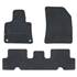 3 tapis sur mesure moquette noire pour Citroën C4 Picasso II Feu Vert