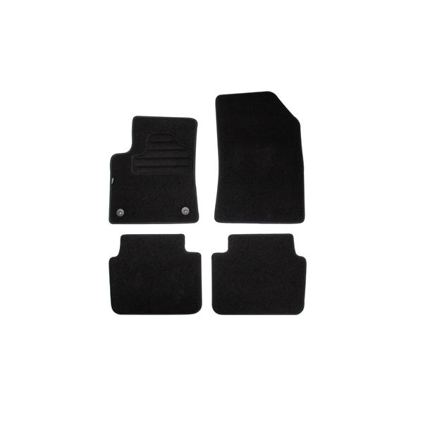4 tapis sur mesure moquette noire pour Citroën C3 Aircross Feu Vert