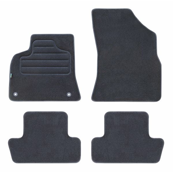 4 tapis sur mesure moquette noire pour Peugeot 3008 I Feu Vert