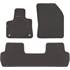 3 tapis sur mesure moquette noire pour Peugeot 5008 II Feu Vert