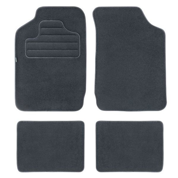 4 tapis sur mesure moquette noire pour Renault Clio II V2 Feu Vert