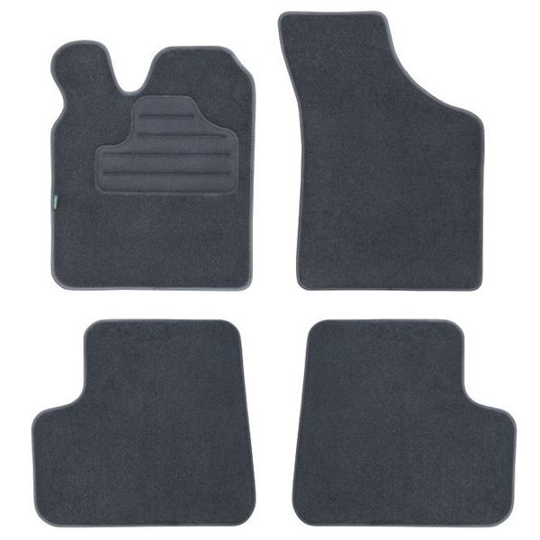 4 tapis sur mesure moquette noire pour Renault Twingo I Feu Vert