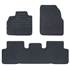 3 tapis sur mesure moquette noire pour Renault Scenic II Feu Vert