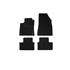 4 tapis sur mesure moquette noire pour Renault Clio V Feu Vert