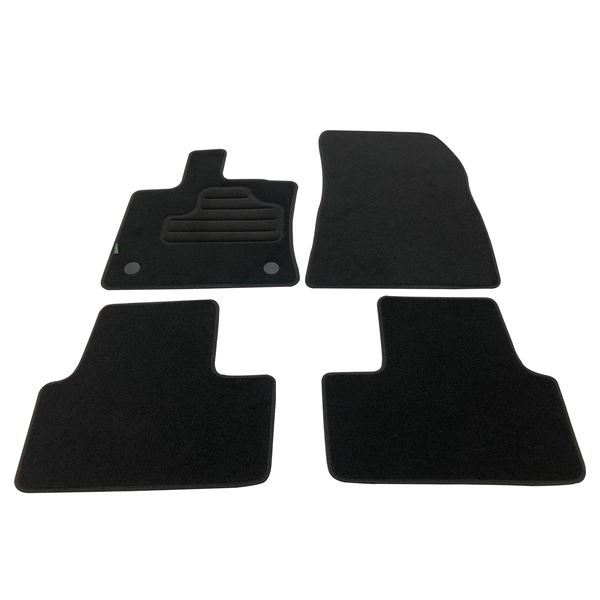 4 tapis sur mesure moquette noire pour Renault Captur II