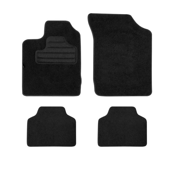 4 tapis adaptés constructeur pour véhicules Renault Feu Vert