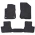 Jeu de tapis sur mesure moquette tuftée noire pour Peugeot 208 I & 2008 I Feu Vert Premium