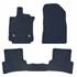 Jeu de tapis sur mesure moquette tuftée noire pour Renault Clio IV Feu Vert Premium
