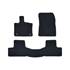 Jeu de tapis sur mesure moquette tuftée noire pour Renault Captur II Feu Vert Premium