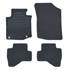 4 tapis sur mesure moquette noire pour Citroën C1 I Peugeot 107 Toyota Aygo I Feu Vert