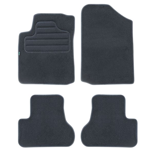 4 tapis sur mesure moquette noire pour Citroën C3 I