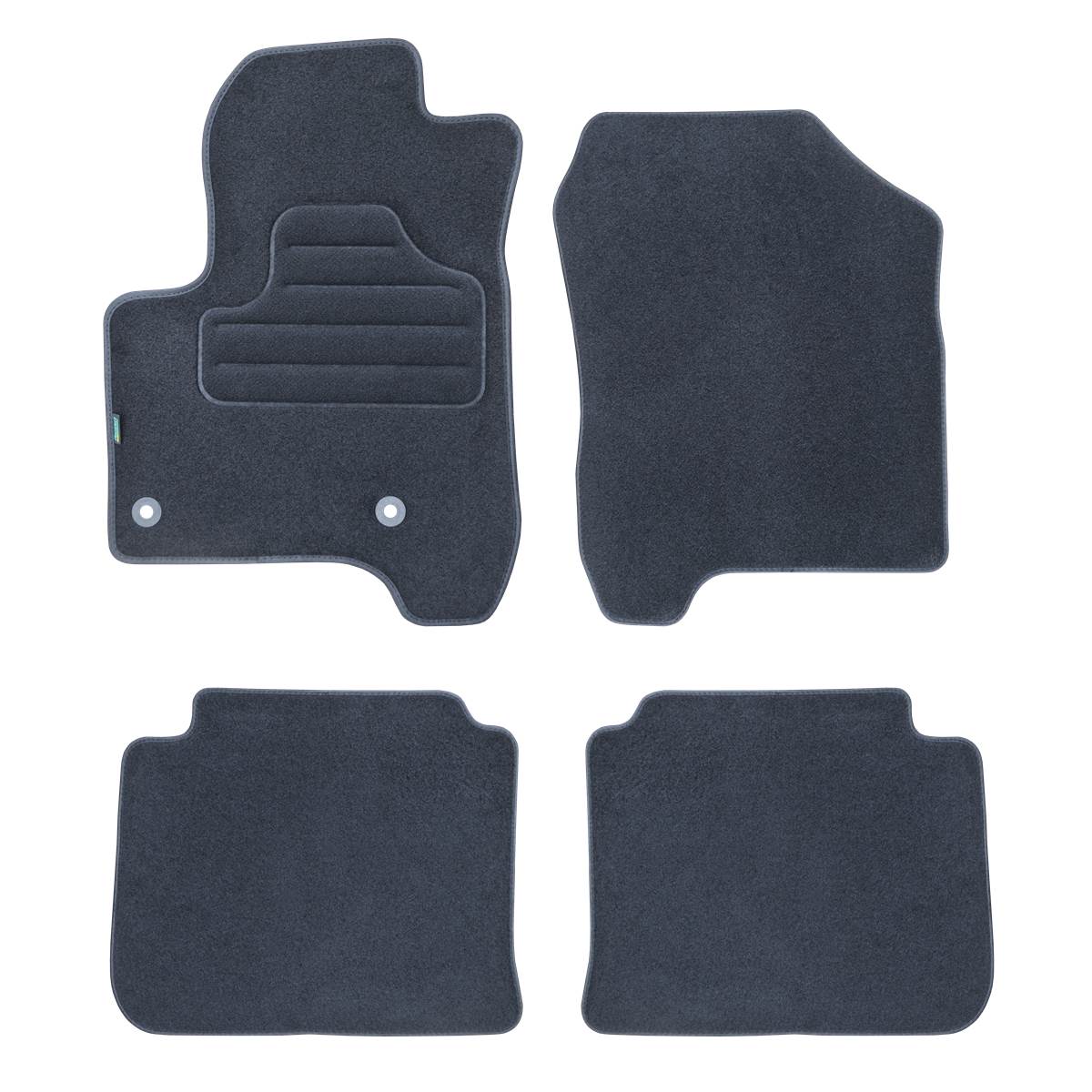 Tapis (4 pièces) Sur Mesure Moquette Noire Pour Citroën C3 Picasso