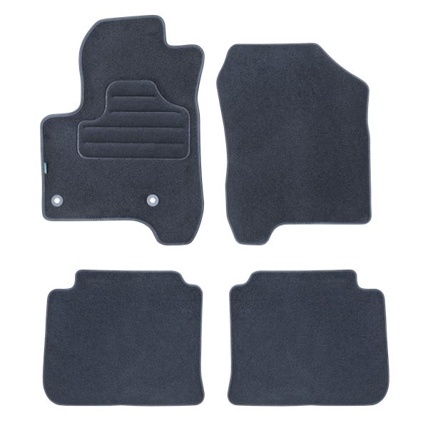 4 tapis sur mesure moquette noire pour Citroën C3 Picasso