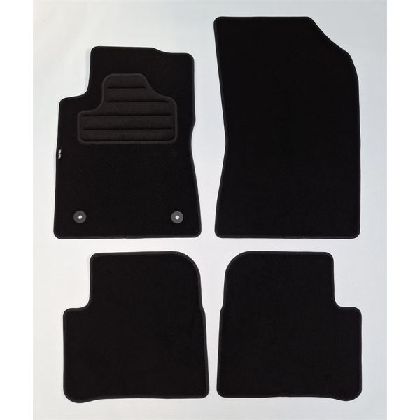 4 tapis sur mesure moquette noire pour Citroën C3 III Feu Vert