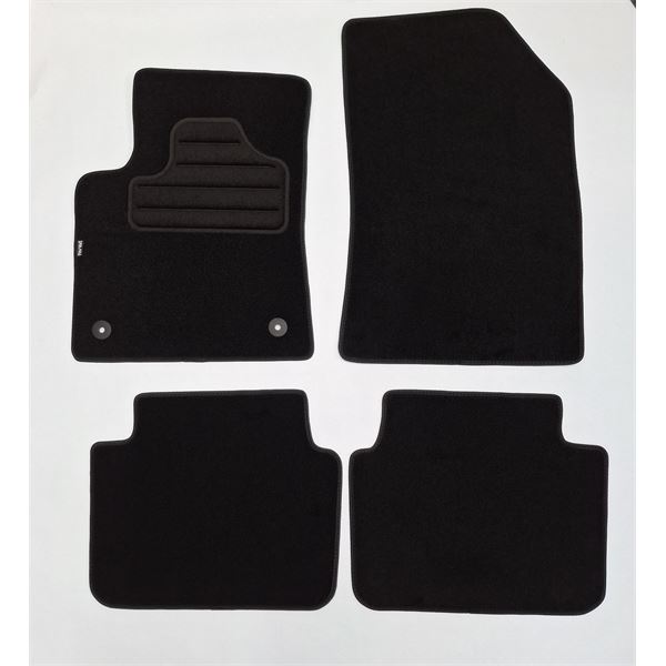 4 tapis sur mesure moquette noire pour Citroën C3 Aircross Feu Vert