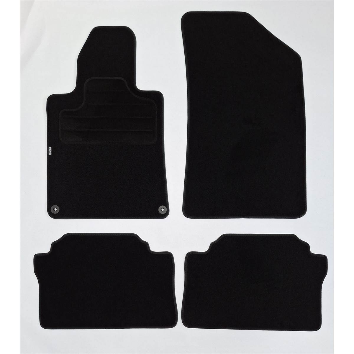 Tapis (4 pièces) Sur Mesure Moquette Noire Pour Peugeot 508 I Feu Vert