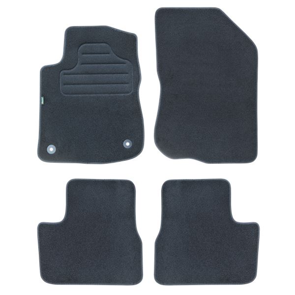 4 tapis sur mesure moquette noire pour Peugeot 208 I 2008 I Feu Vert