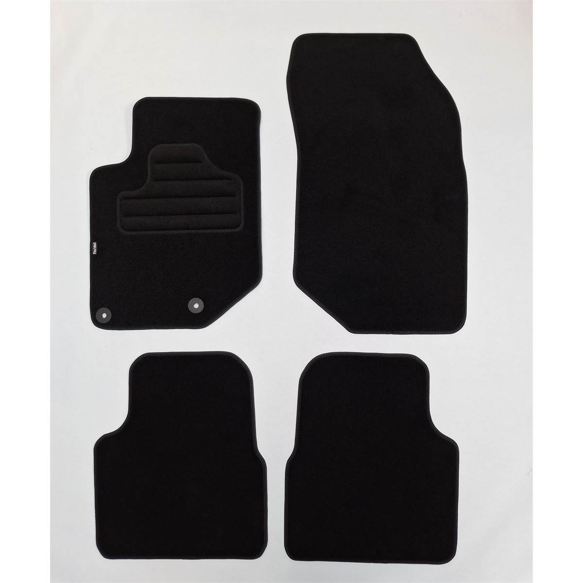 Tapis (4 pièces) Sur Mesure Moquette Noire Pour Peugeot 208 Ii Et 2008ii Feu Vert