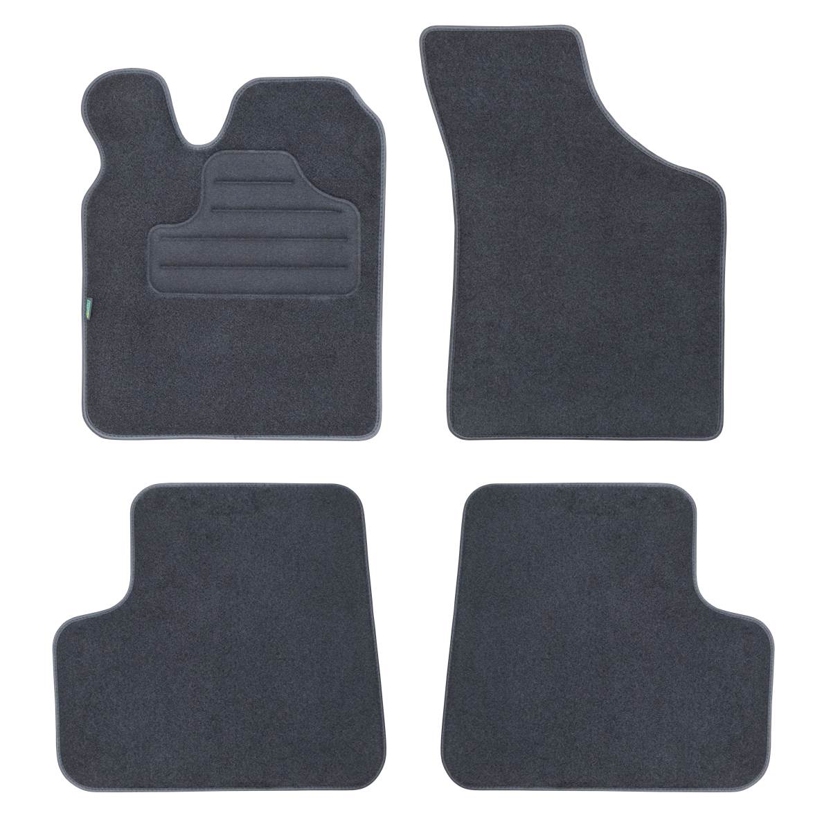 Tapis (4 pièces) Sur Mesure Moquette Noire Pour Renault Twingo I Feu Vert
