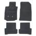 4 tapis sur mesure moquette noire pour Renault Clio III Feu Vert