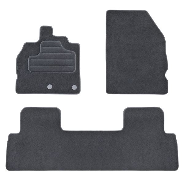 4 tapis sur mesure moquette noire pour Renault Scenic III Feu Vert