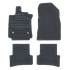 4 tapis sur mesure moquette noire pour Renault Clio IV Feu Vert