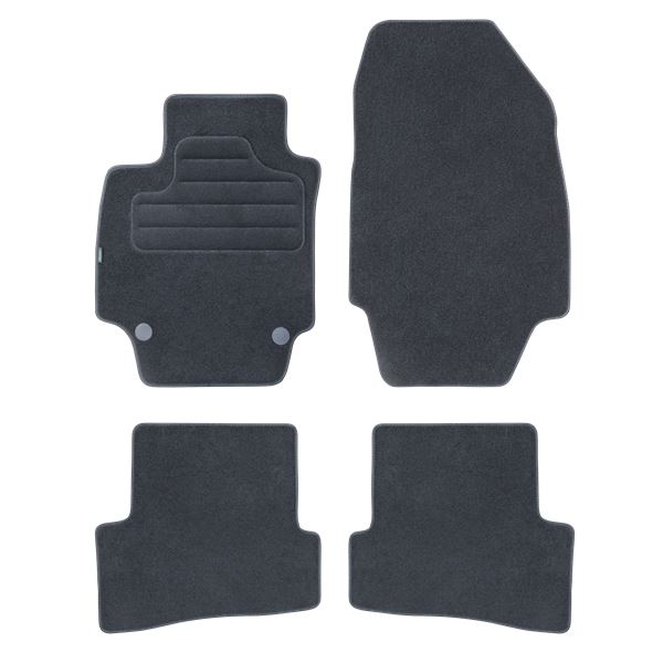 4 tapis sur mesure moquette noire pour Renault Captur I Feu Vert