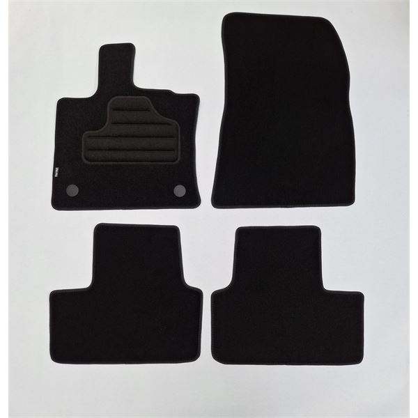 4 tapis sur mesure moquette noire pour Renault Captur II
