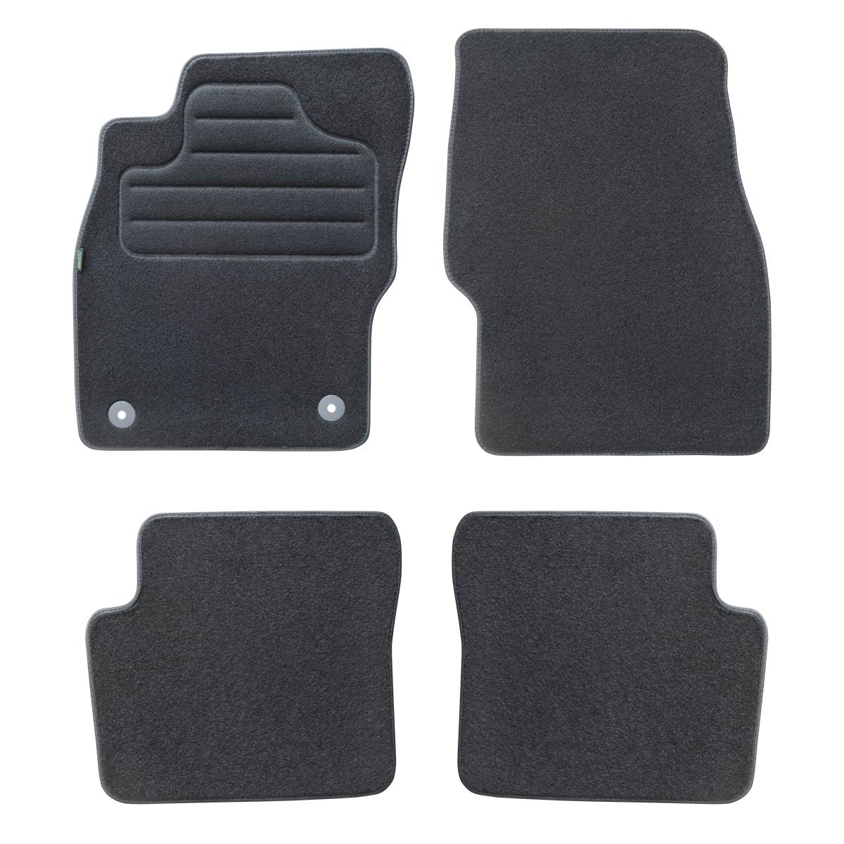 Tapis (4 pièces) Sur Mesure Moquette Noire Pour Opel Corsa D Et E Feu Vert
