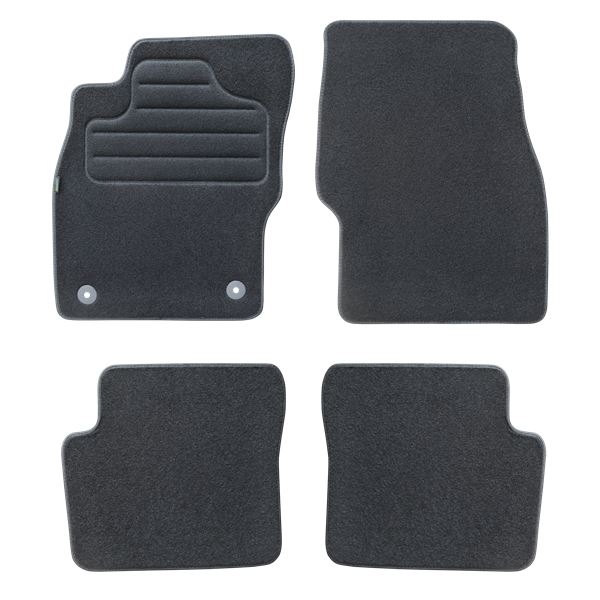 4 tapis sur mesure moquette noire pour Opel Corsa D et E Feu Vert