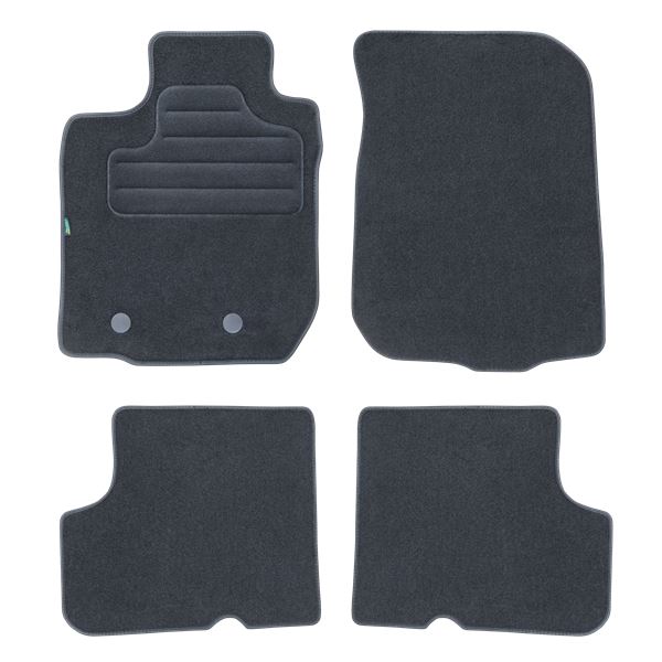 4 tapis sur mesure moquette noire pour Dacia Duster I Feu Vert
