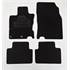 4 tapis sur mesure moquette noire pour Nissan Qashqai II Feu Vert