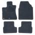 Jeu de tapis sur mesure moquette tuftée bouclée noire pour Citroën C4 Picasso II Feu Vert Premium