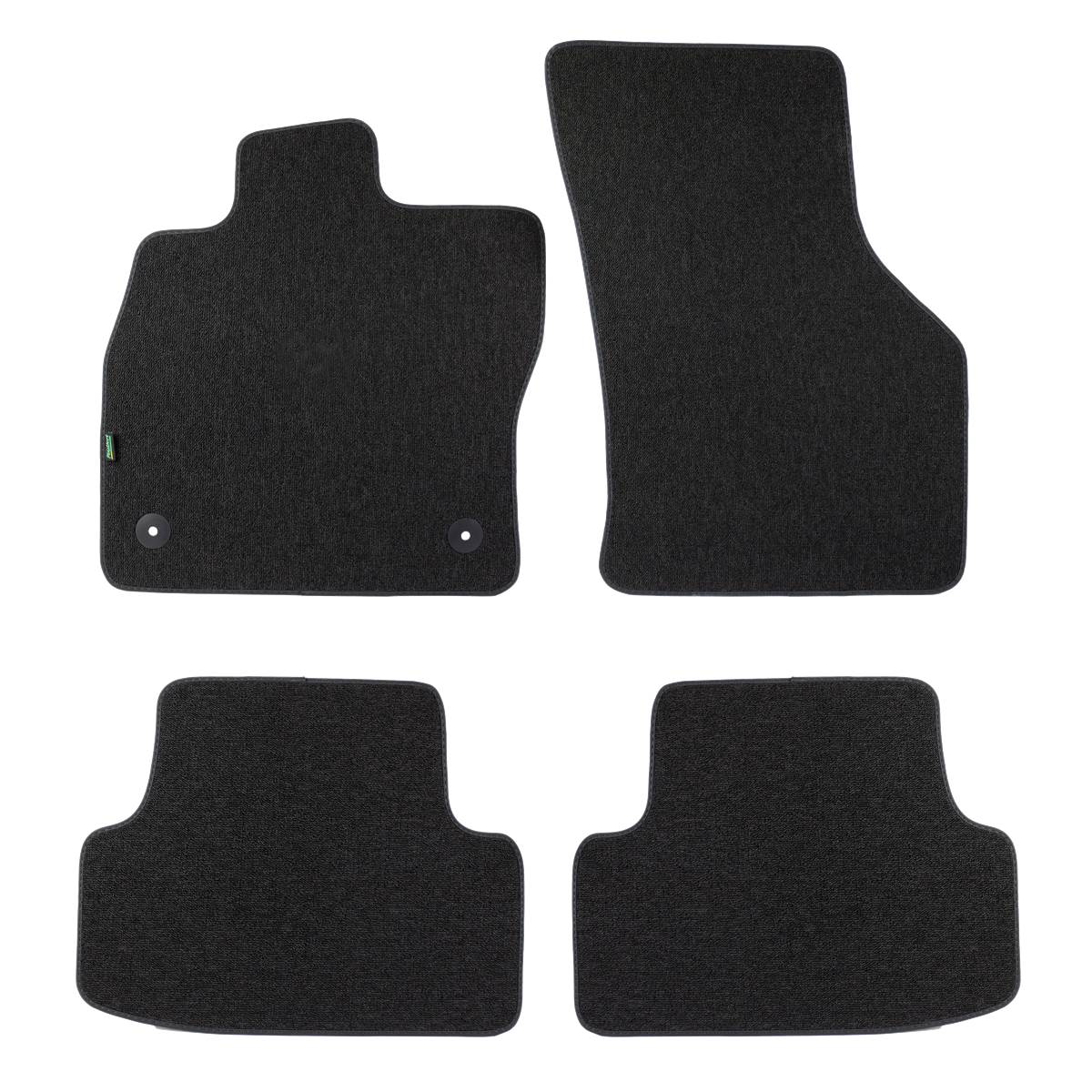 Jeu De Tapis Sur Mesure Moquette Tuftée Bouclée Noire Pour Audi A3 Feu Vert Premium