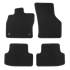 Jeu de tapis sur mesure moquette tuftée bouclée noire pour Audi A3 Feu Vert Premium