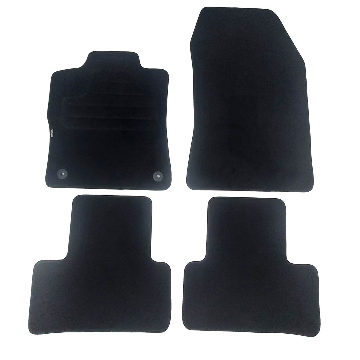 Tapis (4 pièces) Sur Mesure Moquette Noire Pour Peugeot 308 Iii Feu Vert