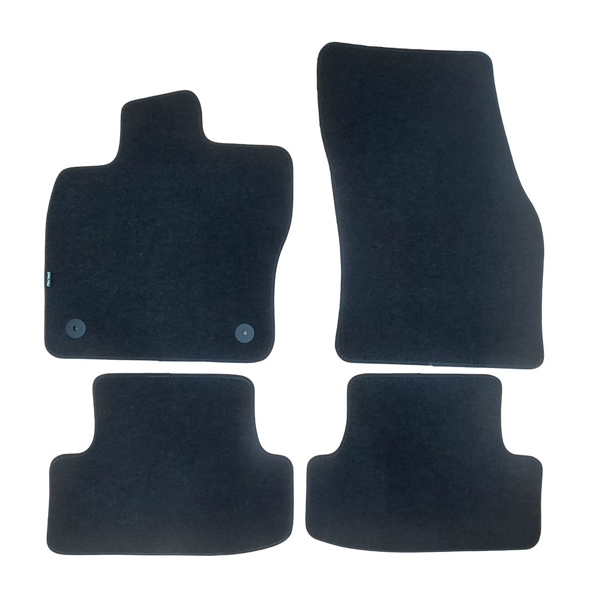 Jeu De Tapis Sur Mesure Moquette Tuftée Noire Pour Volkswagen T-roc Feu Vert Premium