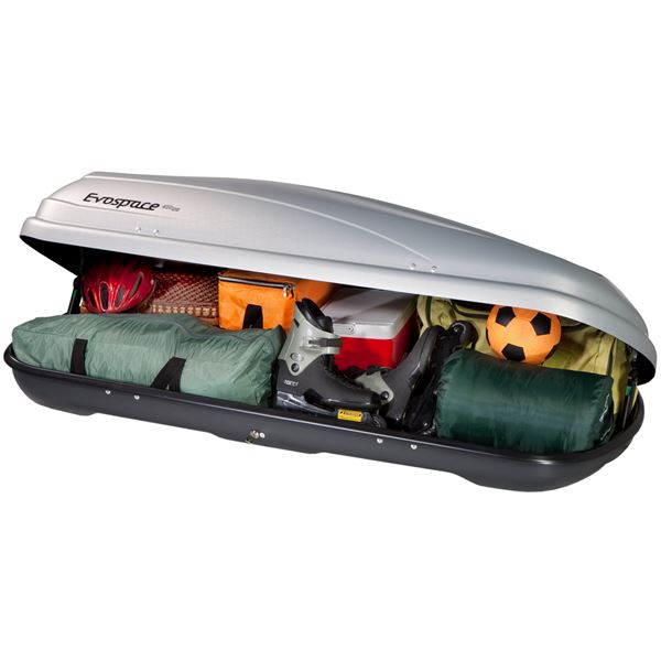 Coffre de toit Feu vert Evospace 450ds gris