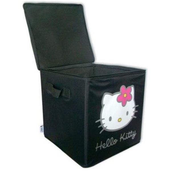 Boîte rangement noire HELLO KITTY