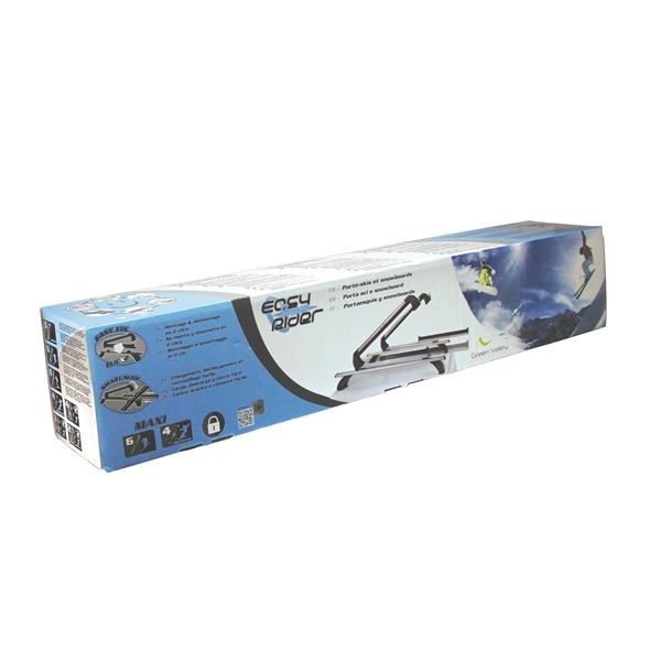 Porte-skis sur barres de toit Easy Snow Rider GREEN VALLEY
